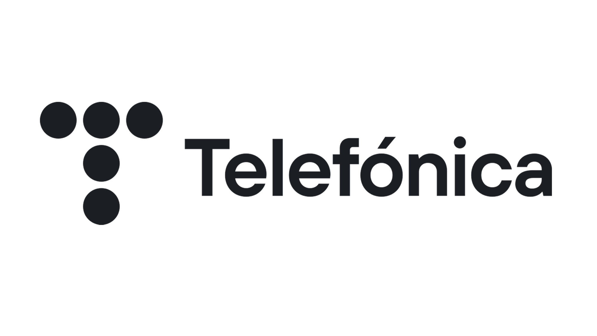 Black telefonica logo